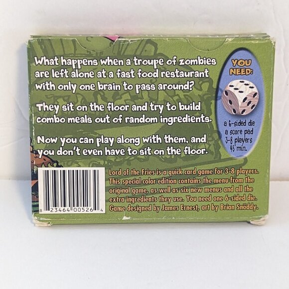 Lord of The Fries Card Game Original Starter Zombies Special Edition Chef Cook - Picture 5 of 5